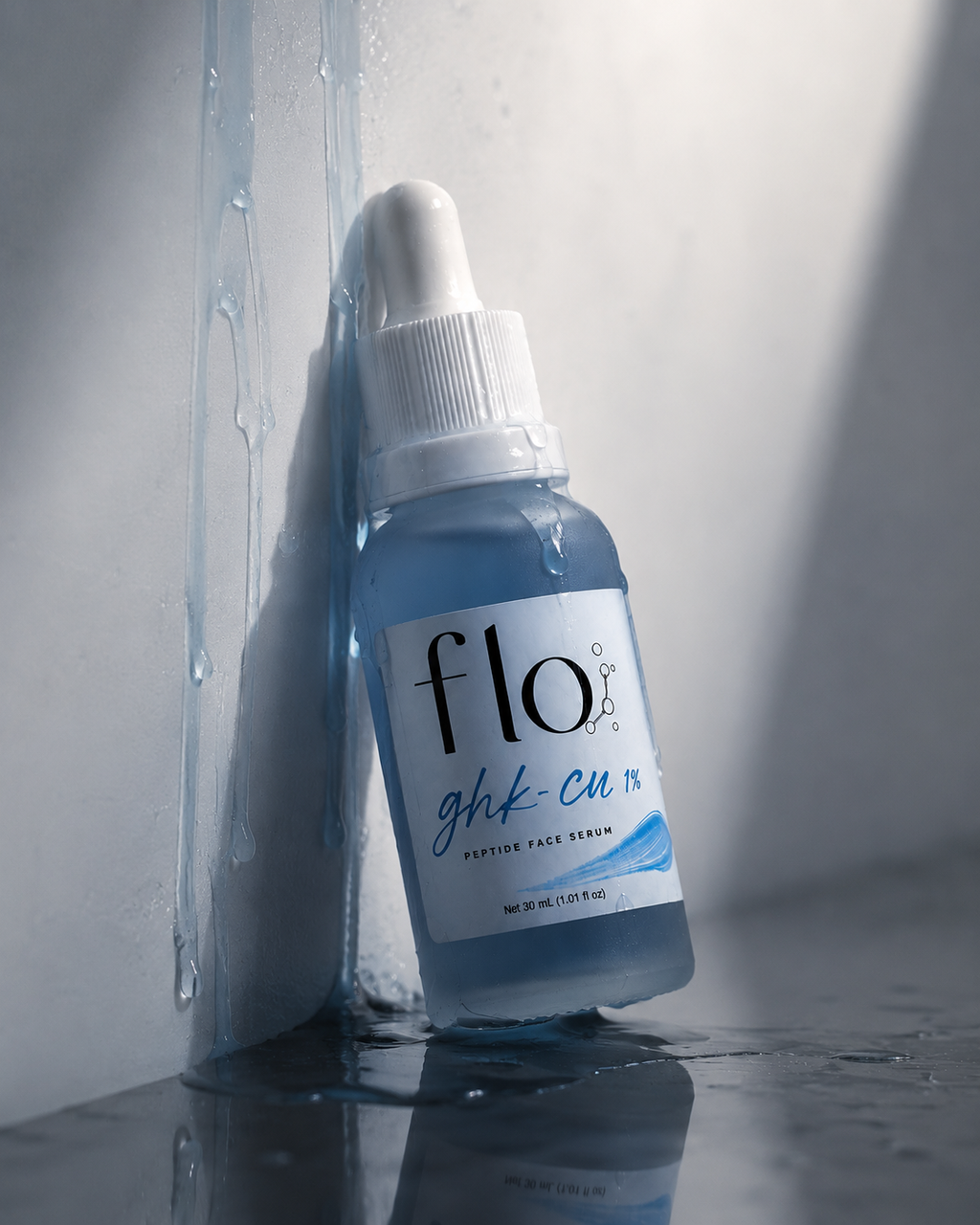 Copper peptide serum for anti-ageing skincare